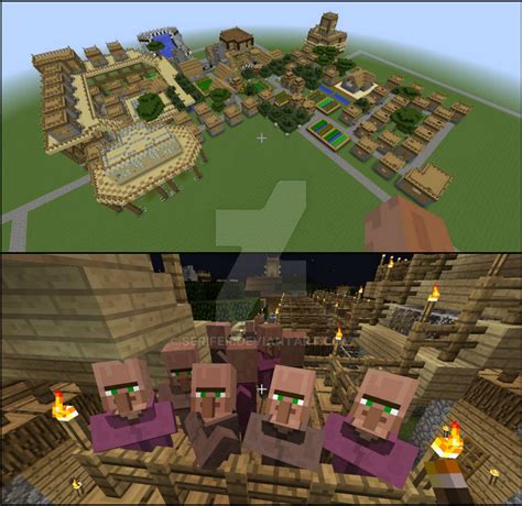 Minecraft Village Upgrade ~ Phase 1 By Serifer On Deviantart