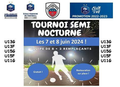 Tournoi Semi Nocturne Et Juin Saint Sylvain D Anjou Football