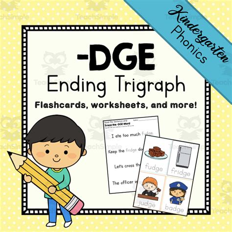 Ending Trigraph Dge Activity Packet By Teach Simple