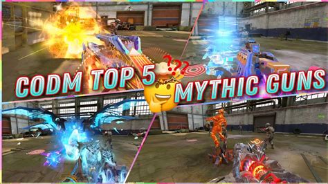 Top 5 Best Mythic Guns In Cod Mobile 😱 Mythic Oden Mythic Krig 6 And