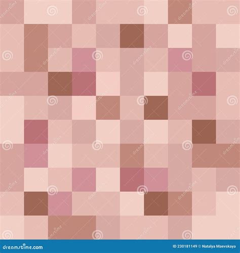 Censored Sign From Pixel Blur Square Color Background In Mosaic Design