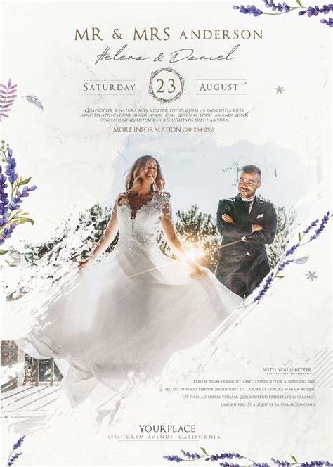 Wedding Agency Flyer – PSD Template | Wedding poster design, Wedding ...