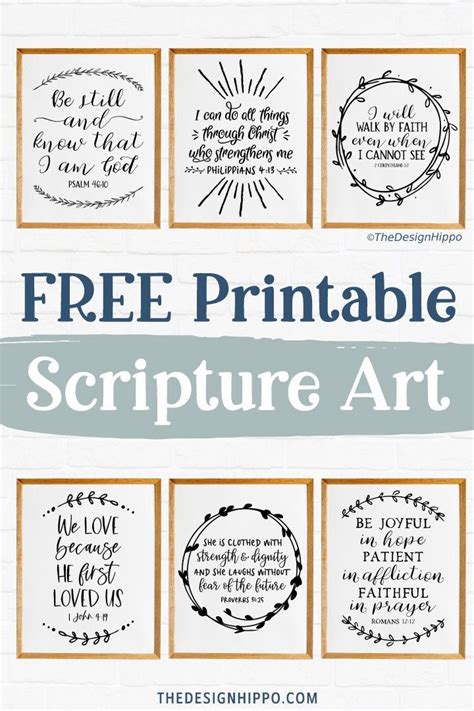 6 Free Printable Bible Verses Scripture Art Prints Scripture