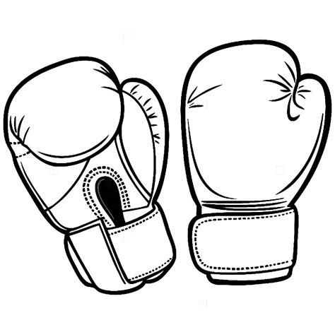 Hanging Boxing Gloves Drawing at GetDrawings | Free download