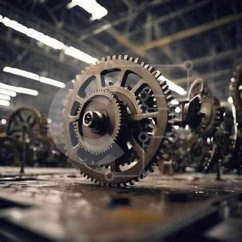 Industrial Gears and Gearboxes in Manufacturing stock photo | Creative Fabrica