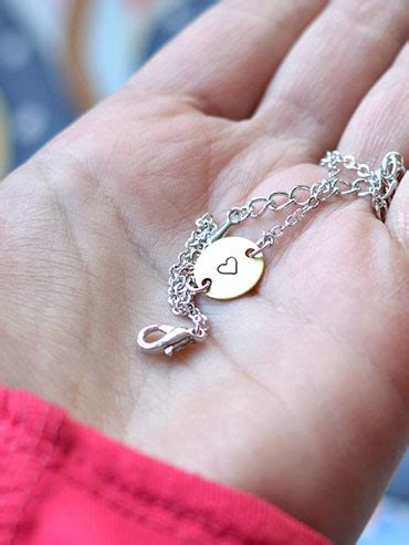 Heart chain bracelet – Stamppjewelry