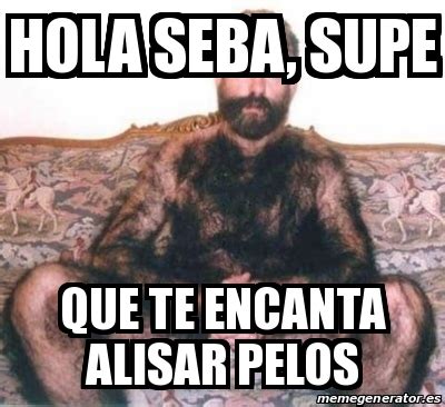 Meme Personalizado Hola Seba Supe Que Te Encanta Alisar Pelos 29758668