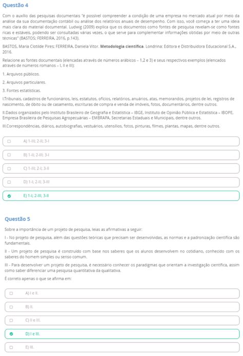 PROVA PRESENCIAL METODOLOGIA CIENTÍFICA UNOPAR Recursos Humanos