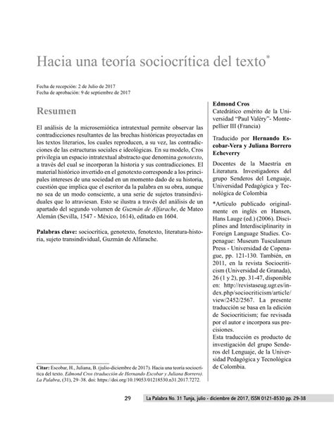 PDF Hacia una teoría sociocrítica del texto