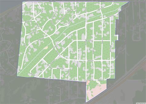 Map of Michiana Shores town - Thong Thai Real