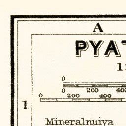 Pyatigorsk (Пятигорскъ) city Map, 1914 by Waldin | Avenza Maps