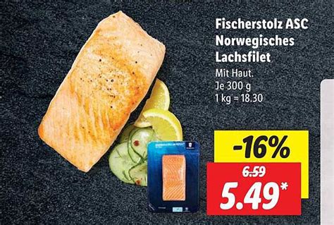 Fischerstolz Asc Norwegisches Lachsfilet Angebot Bei Lidl Prospekte De