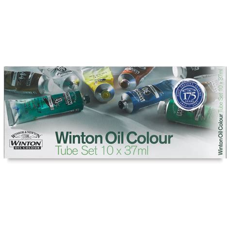 Winsor Newton Winton Oil Paint Set Of 10 Assorted Colors 37 Ml