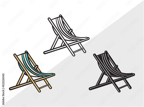 Beach Chair Monogram Svg Beach Umbrella Svg Beach Chair Svg