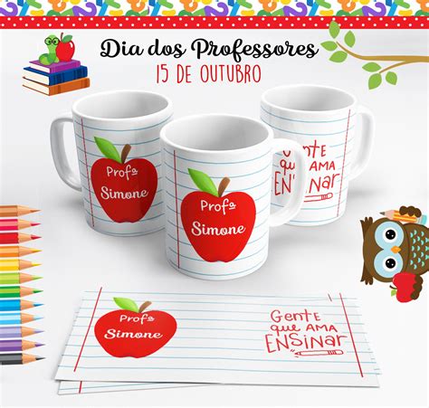 Caneca Dia Dos Professores Ma Gente Que Ama Ensinar Elo