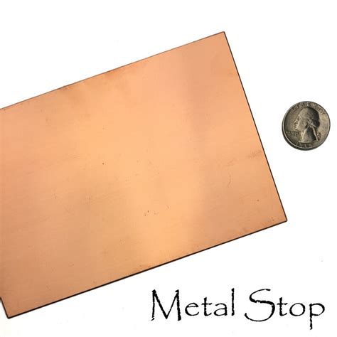 2 Copper Sheets 18 Gauge 4 X 6 Super Shiny Etsy