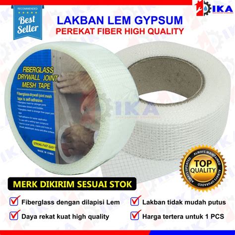 Lakban Lem Gypsum Gipsum Isolasi Kain Kasa Fiber Tape 1 Dan 2 Tebal