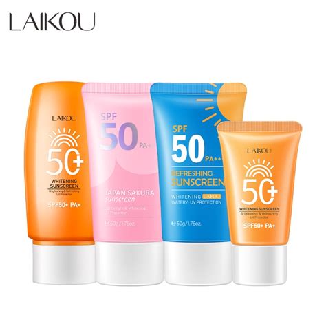 Laikou Sakura Whitening Sunscreen Waterproof Spf Sunblock Face Body