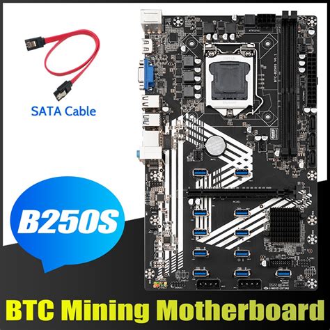 New B S Btc Mining Motherboard Sata Cable Lga Xusb Xpcie