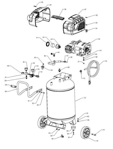 Husky 26 Gallon Air Compressor Parts Diagram Reed Valve Husk