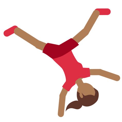 🤸🏾 Person Cartwheeling Emoji with Medium-Dark Skin Tone Meaning