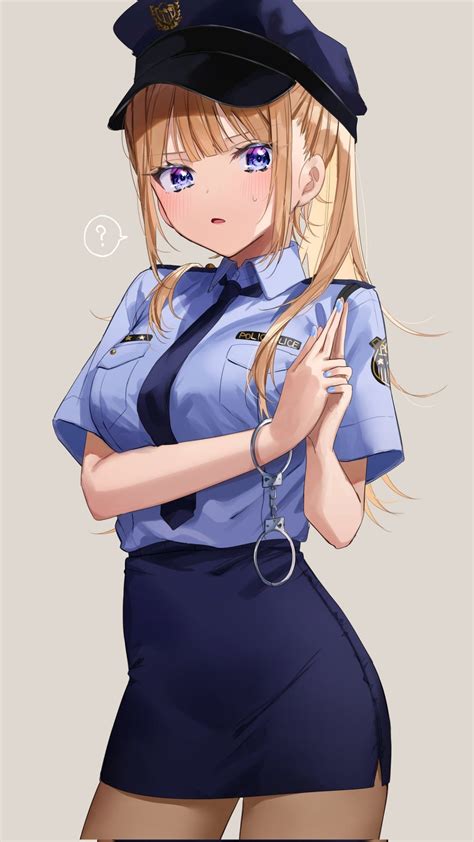 Police Cosplay [Original] (1206x2144) : r/Animewallpaper