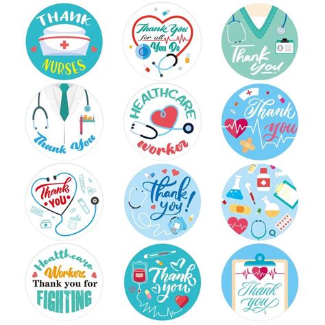 Healthcare Workers Thank You Nurse Stickers Pcs Nurse Essential