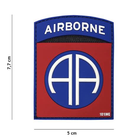 Le Stock Americain Patch 3D PVC Airborne 82nd 3