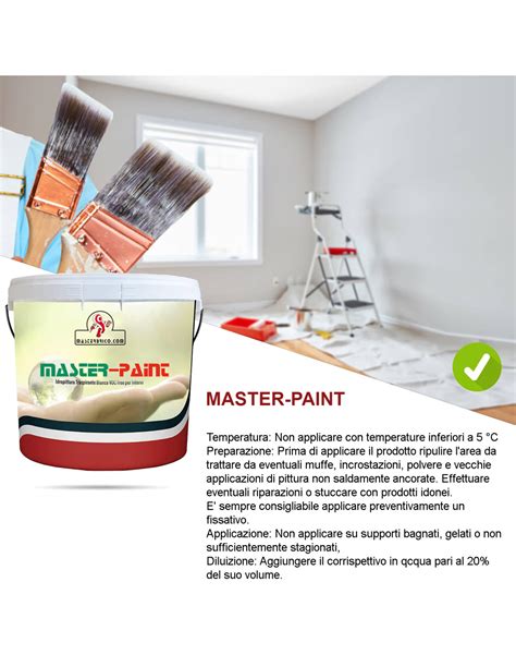 Pittura Bianca Per Interni Masterpaint Traspirante Per Interni Bianca