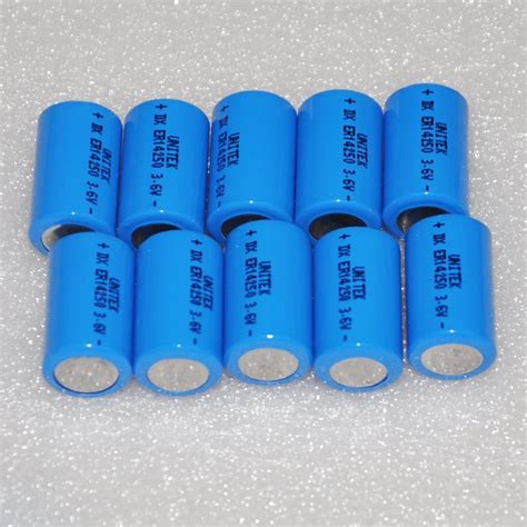 Pcs Lot V Aa Er Lisocl Lithium Battery Er Cell