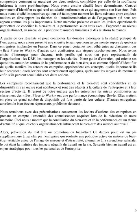 Comment Concilier La Performance Et Le Bien être Au Travail Mba