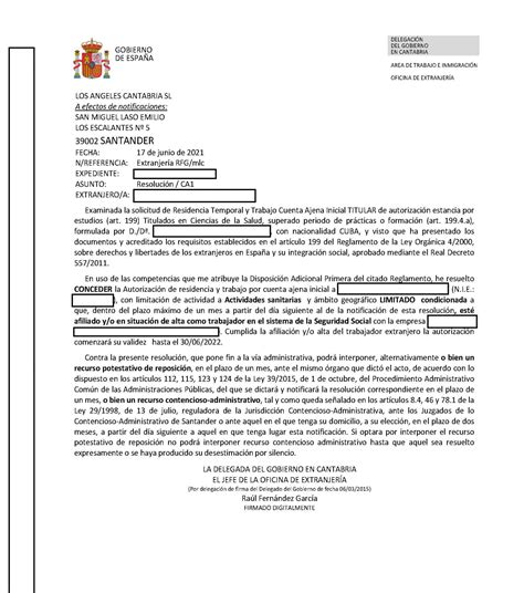 Solicitud De Residencia Temporal Y Trabajo Cuenta Ajena Inicial Titular