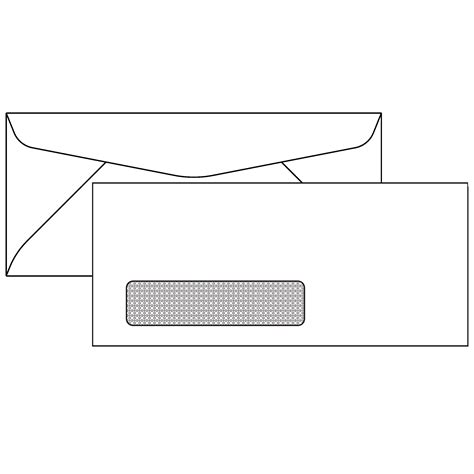 #10 Window Envelope Letter Template - The Templates Art