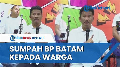 Iming Iming BP Batam Rudi Untuk Warga Rempang Agar Mau Direlokasi Satu