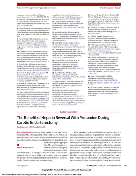 (PDF) The Benefit of Heparin Reversal With Protamine During Carotid ...