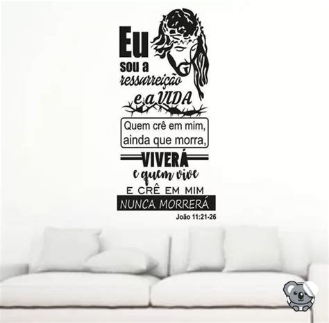 Adhesivo de pared con frases bíblicas de Juan 11 21 1 20 x 0 75 cm