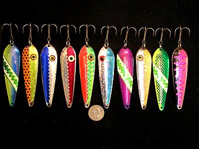 Pro King Salmon Trout Walleye Trolling Spoons Downrigger Fishing Lures