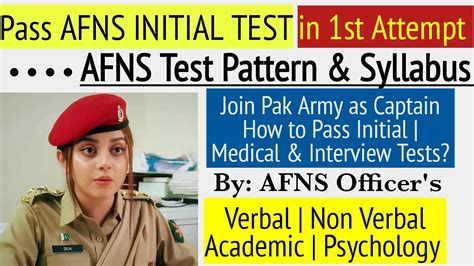 AFNS Initial Test Preparation AFNS Test Pattern And Syllabus AFNS BOOK