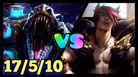 WILD RIFT RENEKTON VS SETT KDA 17 5 10 SS8 RANKED YouTube