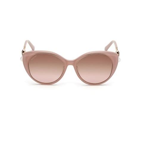 Kính Mát Nữ Swarovski SK F Màu Hồng Nude Vua Hàng Hiệu
