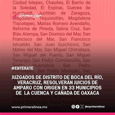 Juzgados De Distrito De Boca Del R O Veracruz Resolver N Juicios De