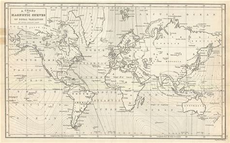 A Chart of Magnetic Curves of Equal Variation.: Geographicus Rare ...