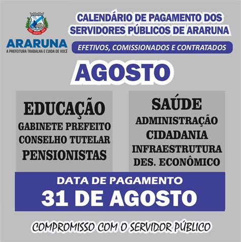 Prefeitura De Araruna Paga A Folha De Agosto Nesta Quarta Feira