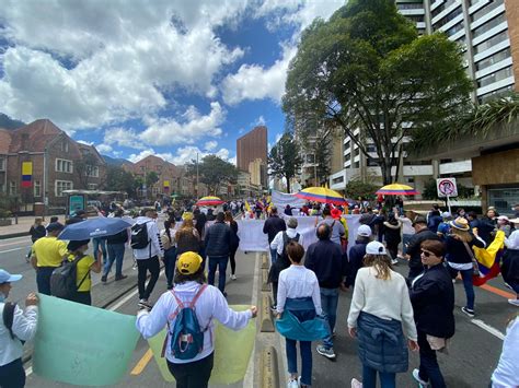 Así transcurrió la primera marcha en contra de Petro en Bogotá