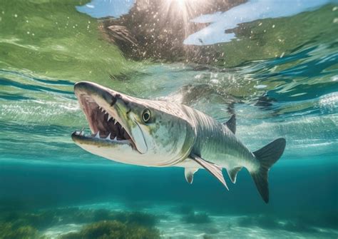 Premium Ai Image Barracuda A Large Predatory Rayfinned Fish