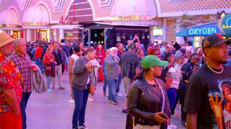 Huge Halloween Party At Fremont Street In Downtown Las Vegas Las