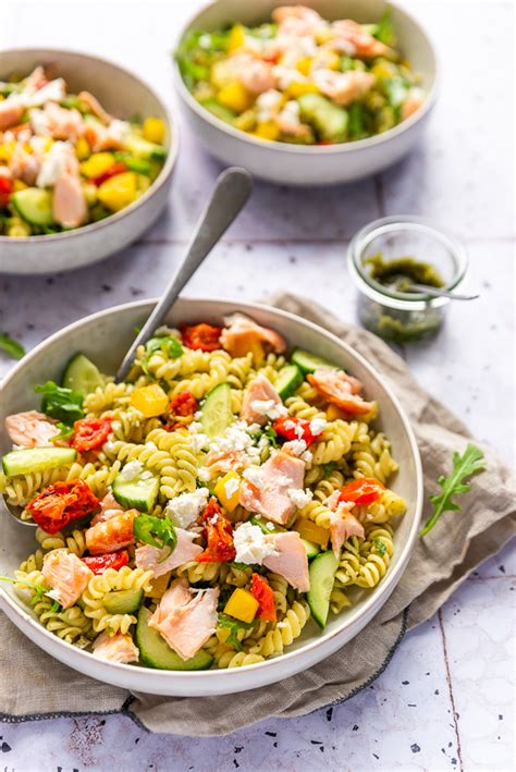 Pasta Pesto Met Zalm En Feta Brenda Kookt