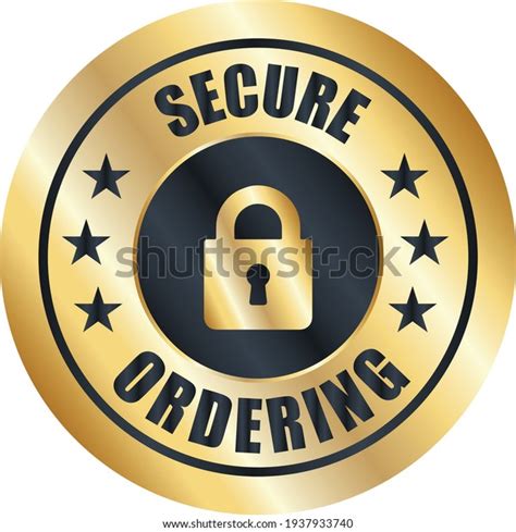 Secure Ordering Trust Badge Secureicon Trust Stock Vector Royalty Free