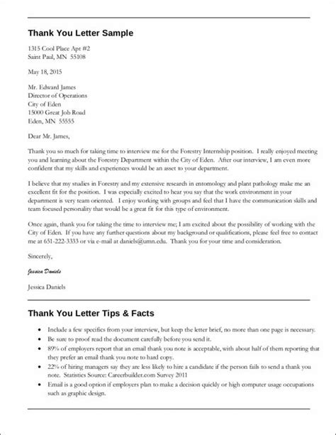 FREE 14 Sample Internship Thank You Letter Templates In MS Word PDF