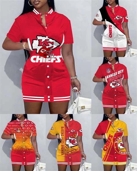 Kansas City Chiefs Women S Short Sleeve Varsity Jacket Dress Bodycon